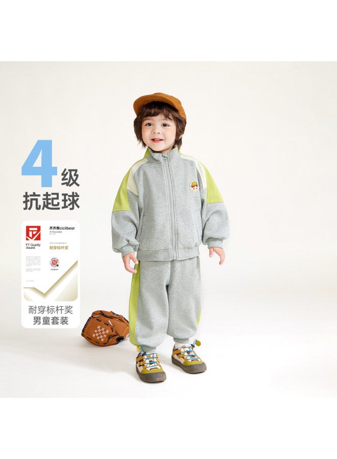 Boys' Sportswear Set Children's Baseball Jacket Kids Autumn Winter Hoodie Girls' Kindergarten Uniform - Image 2